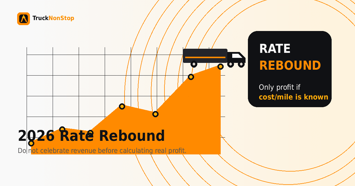 The 2026 Trucking Rate Rebound Is Real — But Profit Still Belongs to Carriers Who Know Their Cost Per Mile